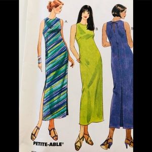 Sheath maxi dress pattern size 8-12 petite-able